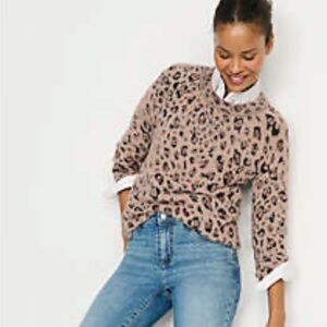 Land’s End Ultra Soft Eyelash Crew Neck Sweater - Medium